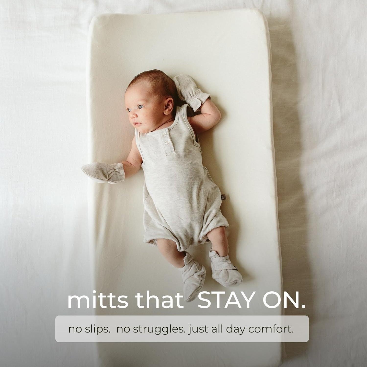 Goumi Bamboo & Organic Cotton Baby Stay On Mitts, 2pk (6 Designs, 2 Sizes) - Pupsik Singapore