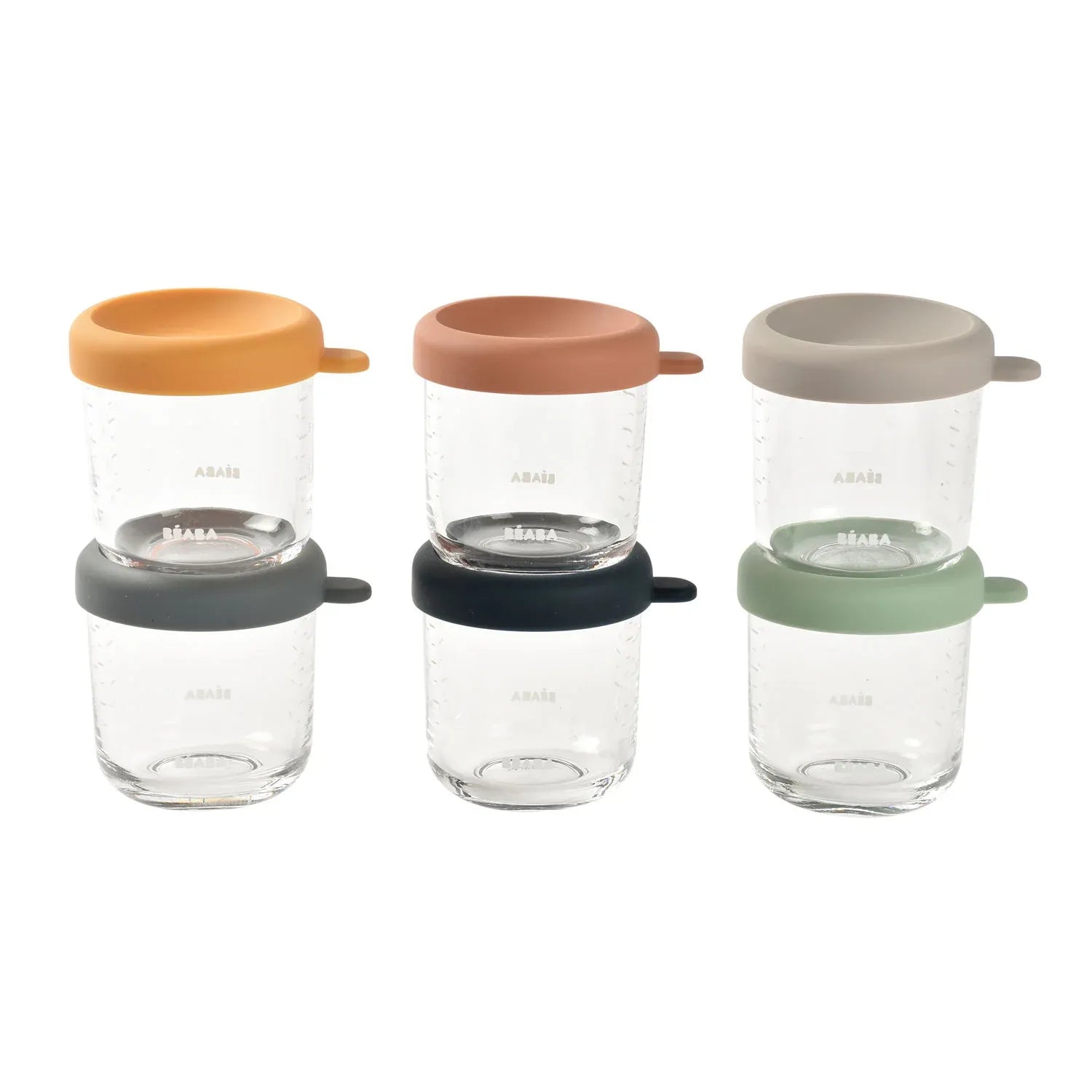 Beaba Glass Containers Jars, 150/250ml (8 Types) - Pupsik Singapore