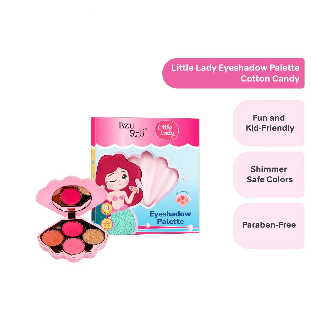 BZU BZU Little Lady Kids Eyeshadow Palette (2 Shades) - Pupsik Singapore