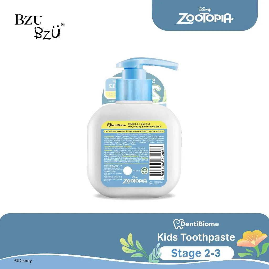BZU BZU Dentibiome Kids Toothpaste, 150g (2 Types) | 2-12Y - Pupsik Singapore