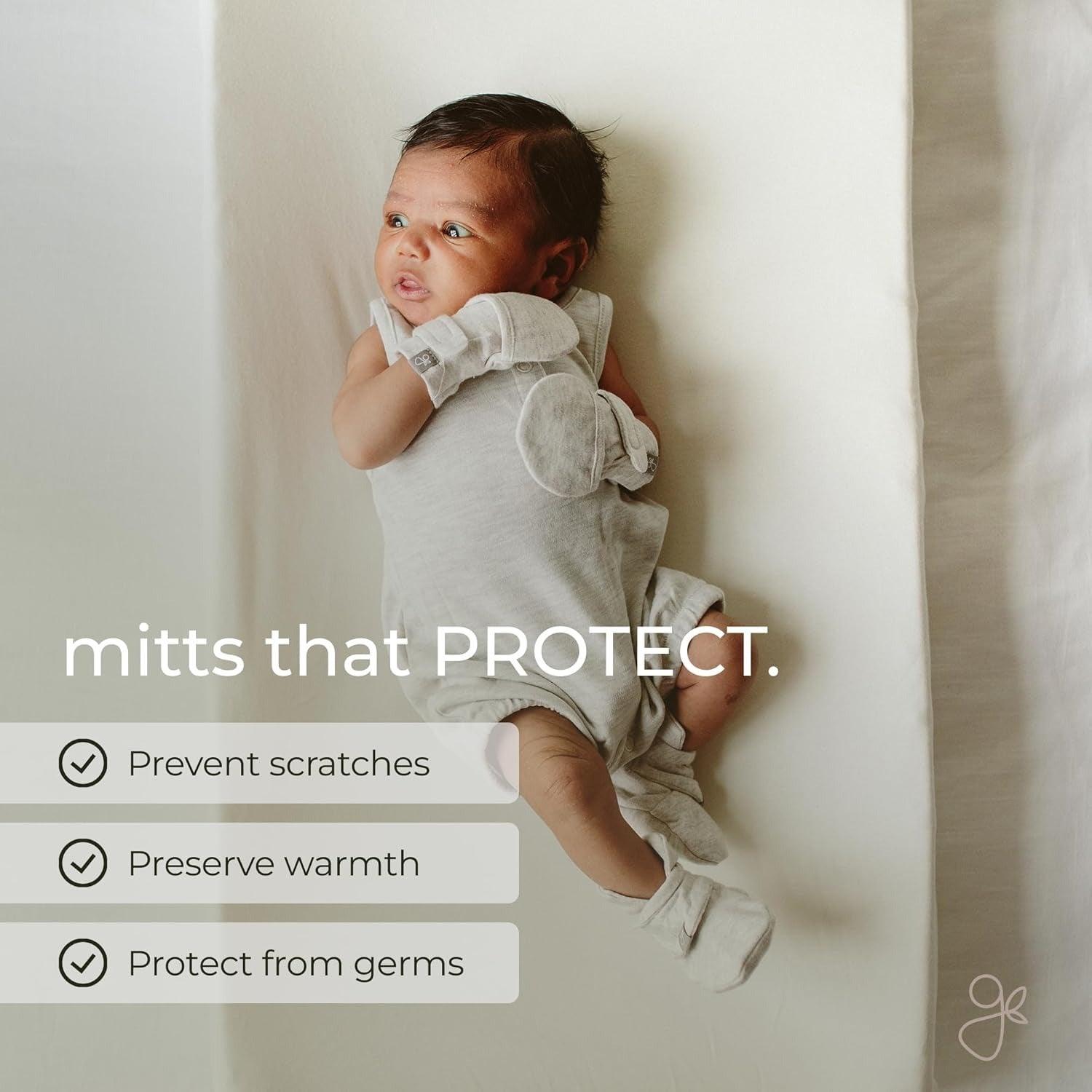 Goumi Bamboo & Organic Cotton Baby Stay On Mitts, 2pk (6 Designs, 2 Sizes) - Pupsik Singapore