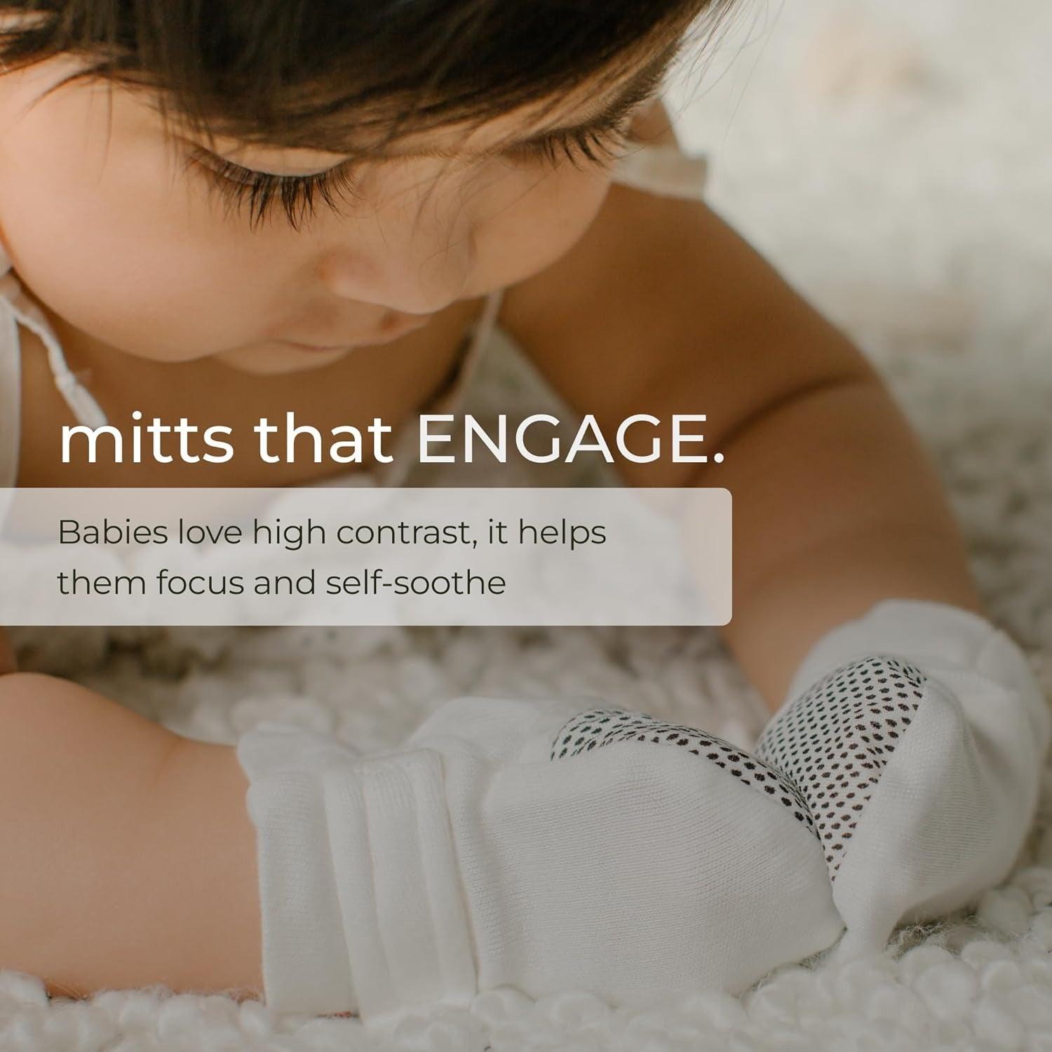 Goumi Bamboo & Organic Cotton Baby Stay On Mitts, 2pk (6 Designs, 2 Sizes) - Pupsik Singapore