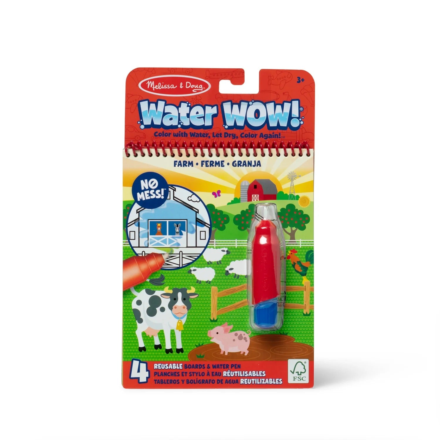 Melissa & Doug Water Wow! Brush Colouring Pad (x Titles) - Pupsik Singapore
