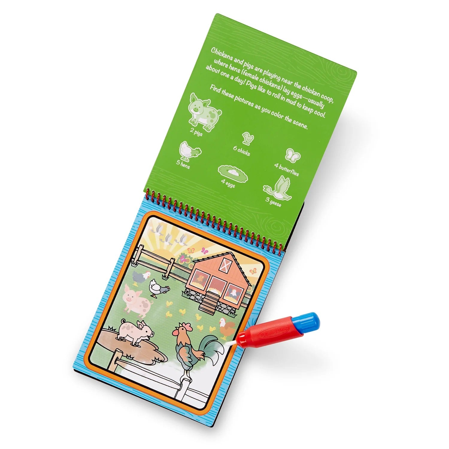 Melissa & Doug Water Wow! Brush Colouring Pad (x Titles) - Pupsik Singapore