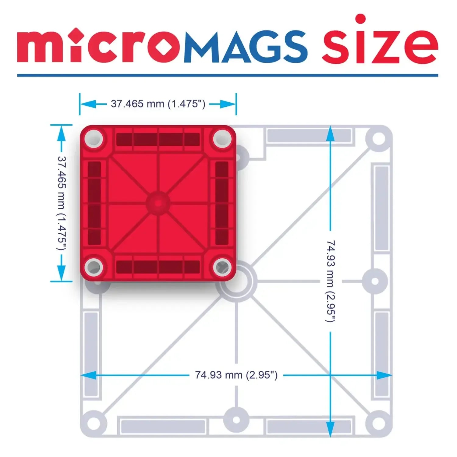Magna-Tiles microMAGS Learn Letters, 56pcs - Pupsik Singapore