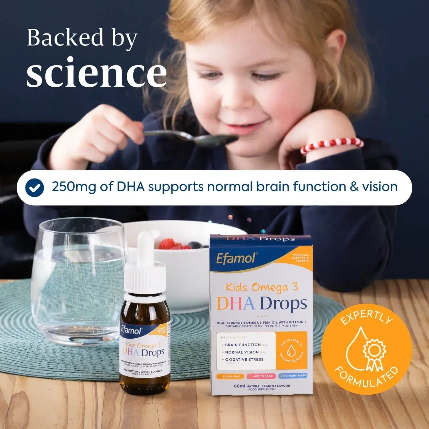 Efamol Kids Omega 3 DHA Drops, 60ml (Exp 03/27) - Pupsik Singapore