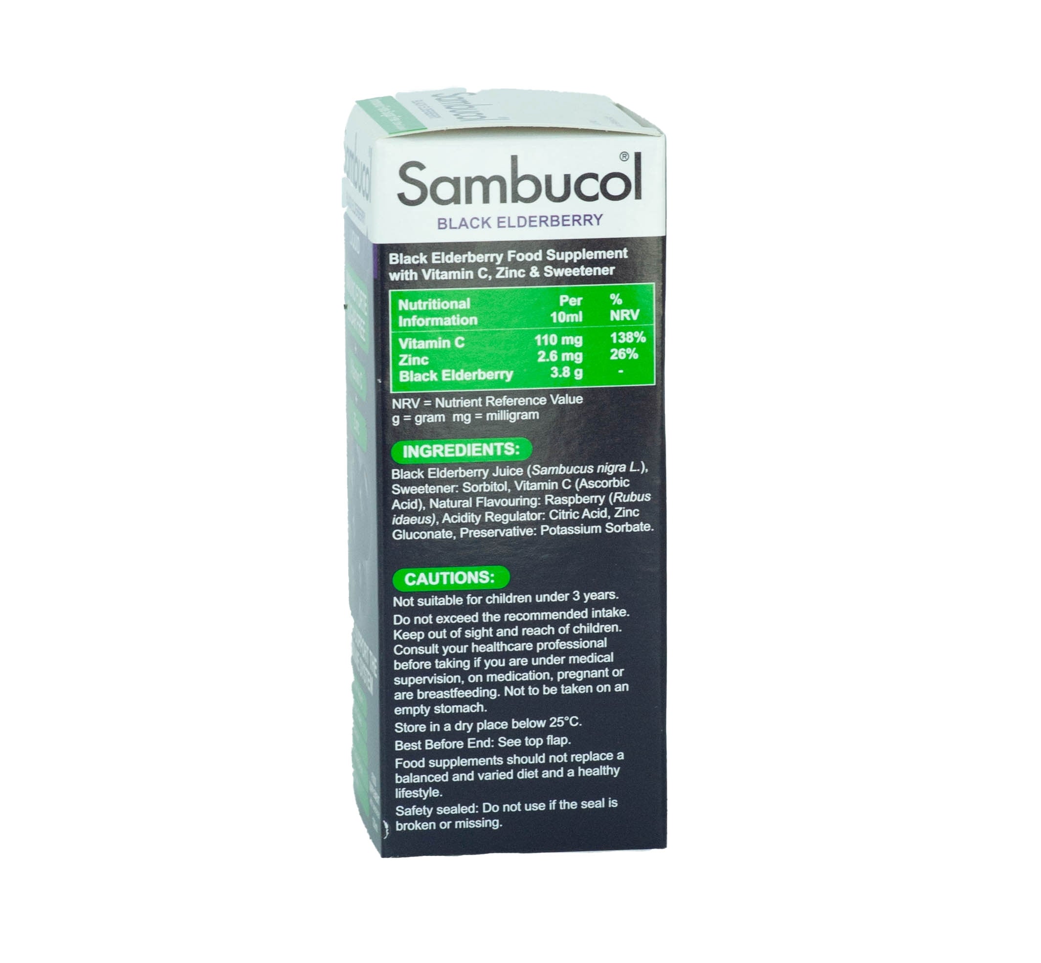 Sambucol Immuno Forte Liquid (No Added Sugar) for 3Y+, 120ml - Exp 12/26