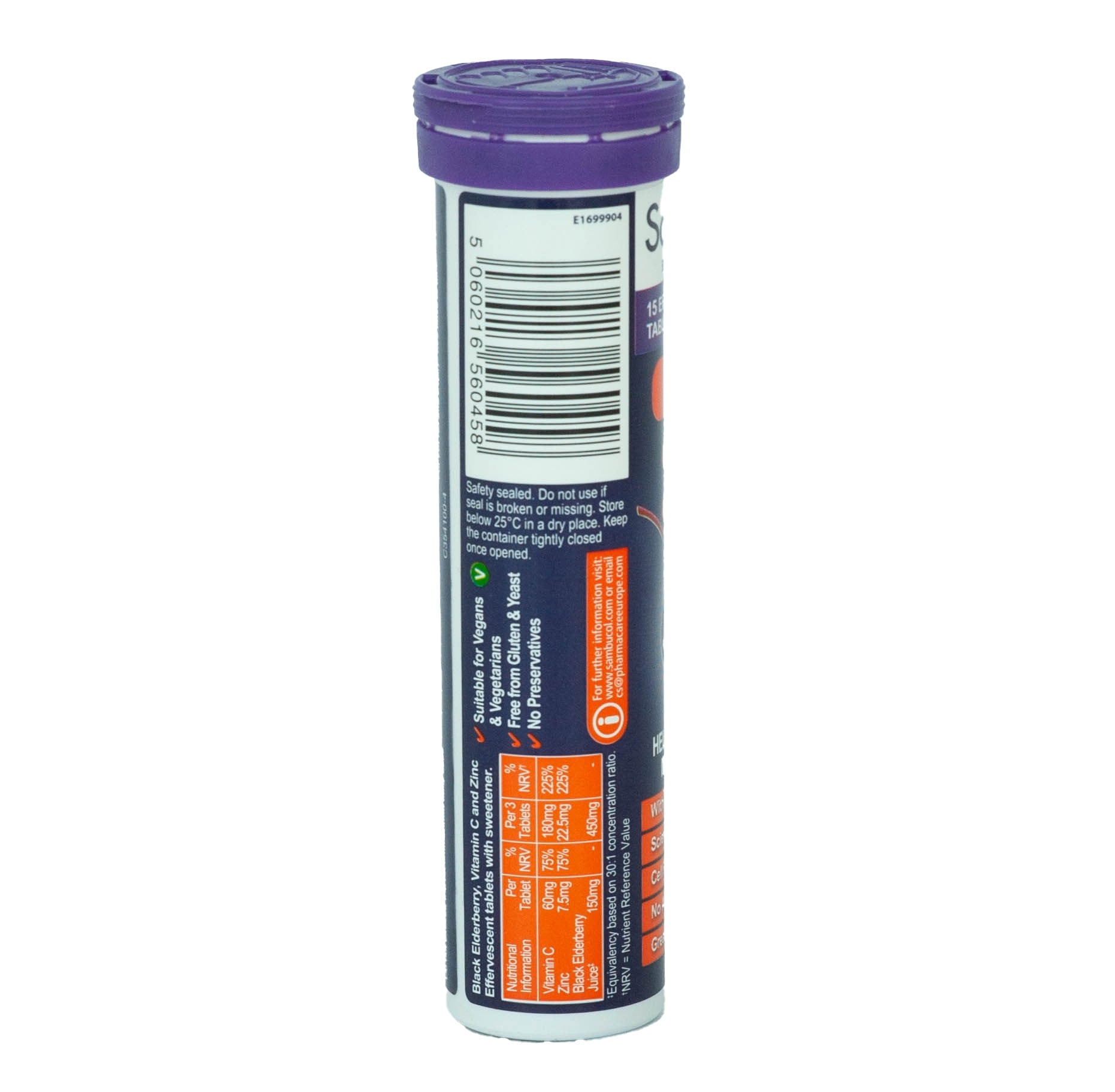 Sambucol Immuno Forte Effervescent for 4Y+, 15 Tabs (Exp 03/26)