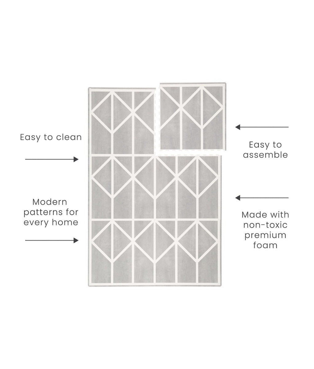 Toddlekind Prettier Playmat, 120 x 180cm - Nordic (Pebble)