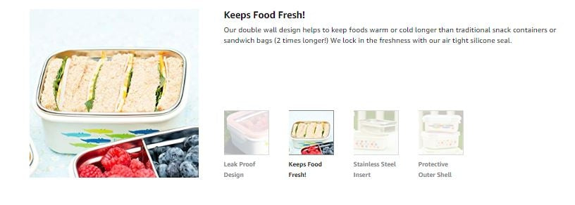 Innobaby Keepin' Fresh Stainless Steel Bento (15oz)  - 2 Colors - Pupsik Singapore