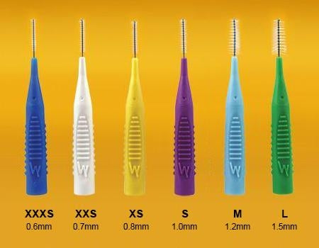 Pearlie White Compact Interdental Brushes (10pc) (4 Sizes)