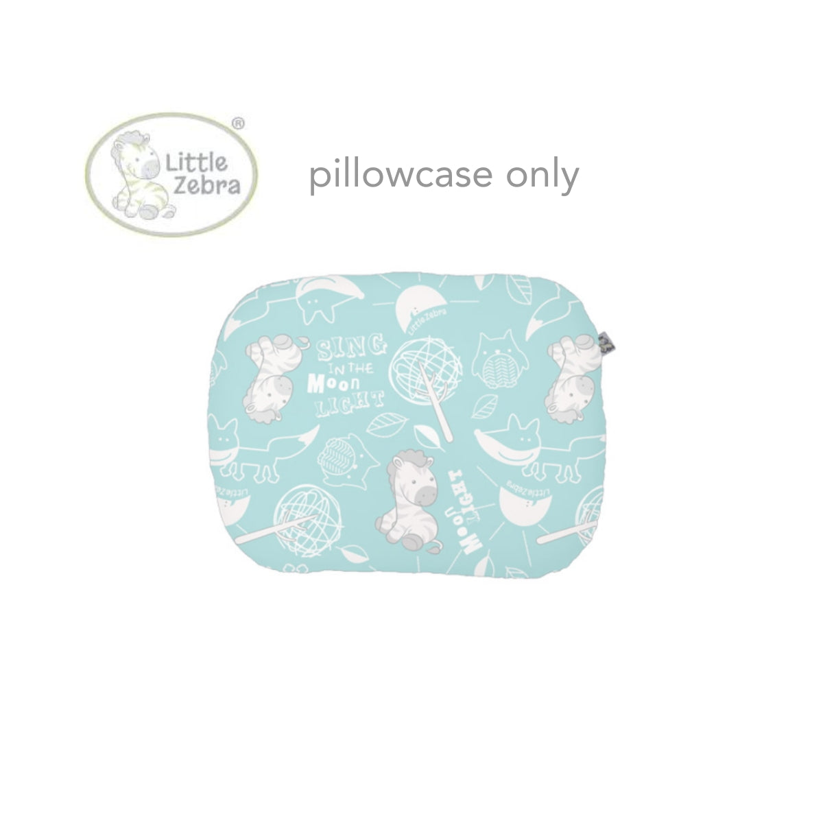 Little Zebra Soft Bamboo Pillow Case for Newborn Hollow Pillow - Little Zebra & Fox