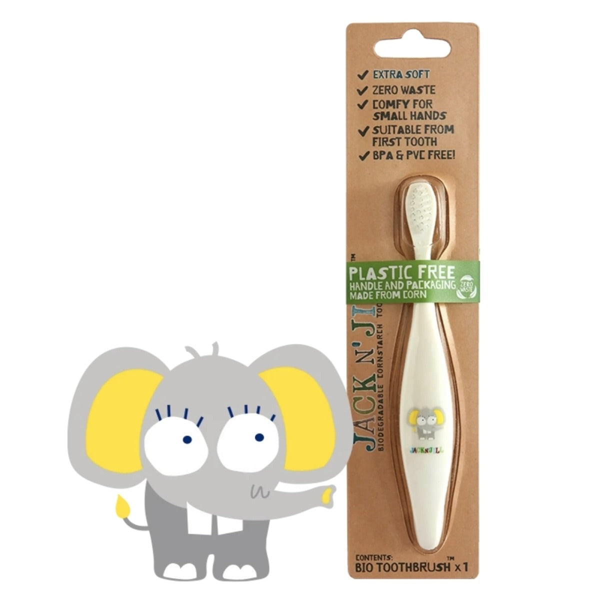 Jack N' Jill Bio Toothbrush (5 Designs) - Pupsik Singapore