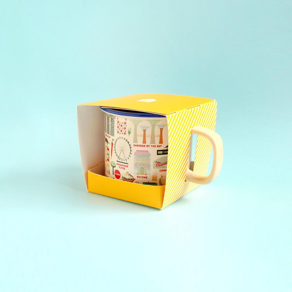 The Little Drom Store Bamboo Fibre Mug (4 Designs) - Pupsik Singapore