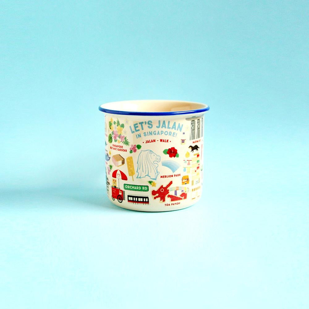 The Little Drom Store Bamboo Fibre Mug (4 Designs) - Pupsik Singapore