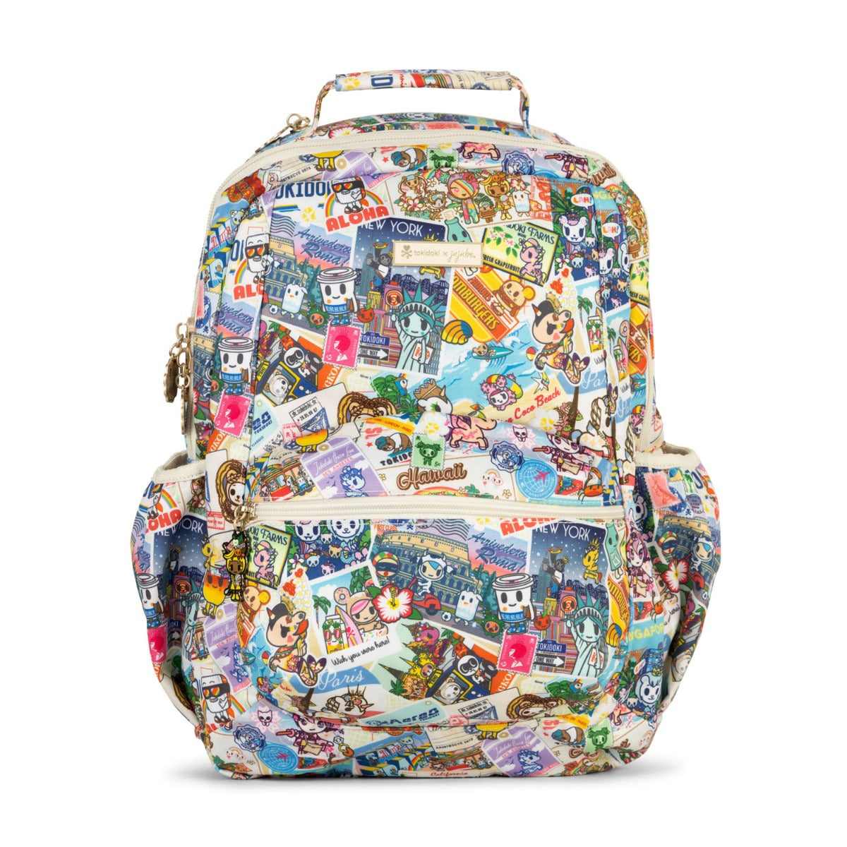 Jujube Be Packed Tokidoki Backpack - Kawaii Round the World (Banana Anna Zipper)