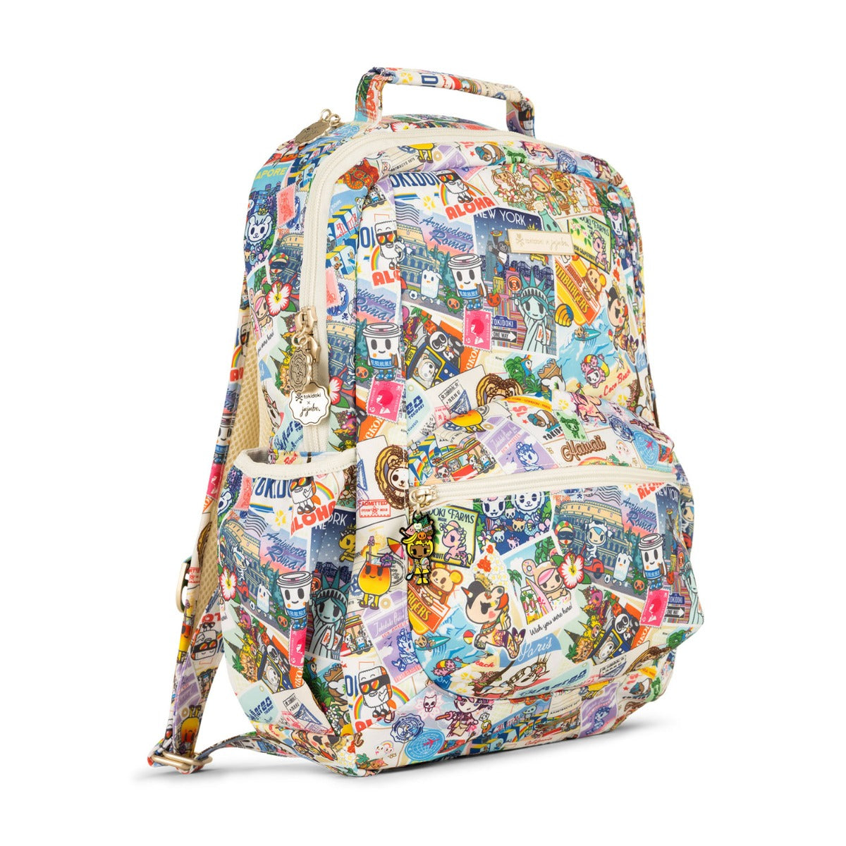 Jujube Be Packed Tokidoki Backpack - Kawaii Round the World (Banana Anna Zipper)