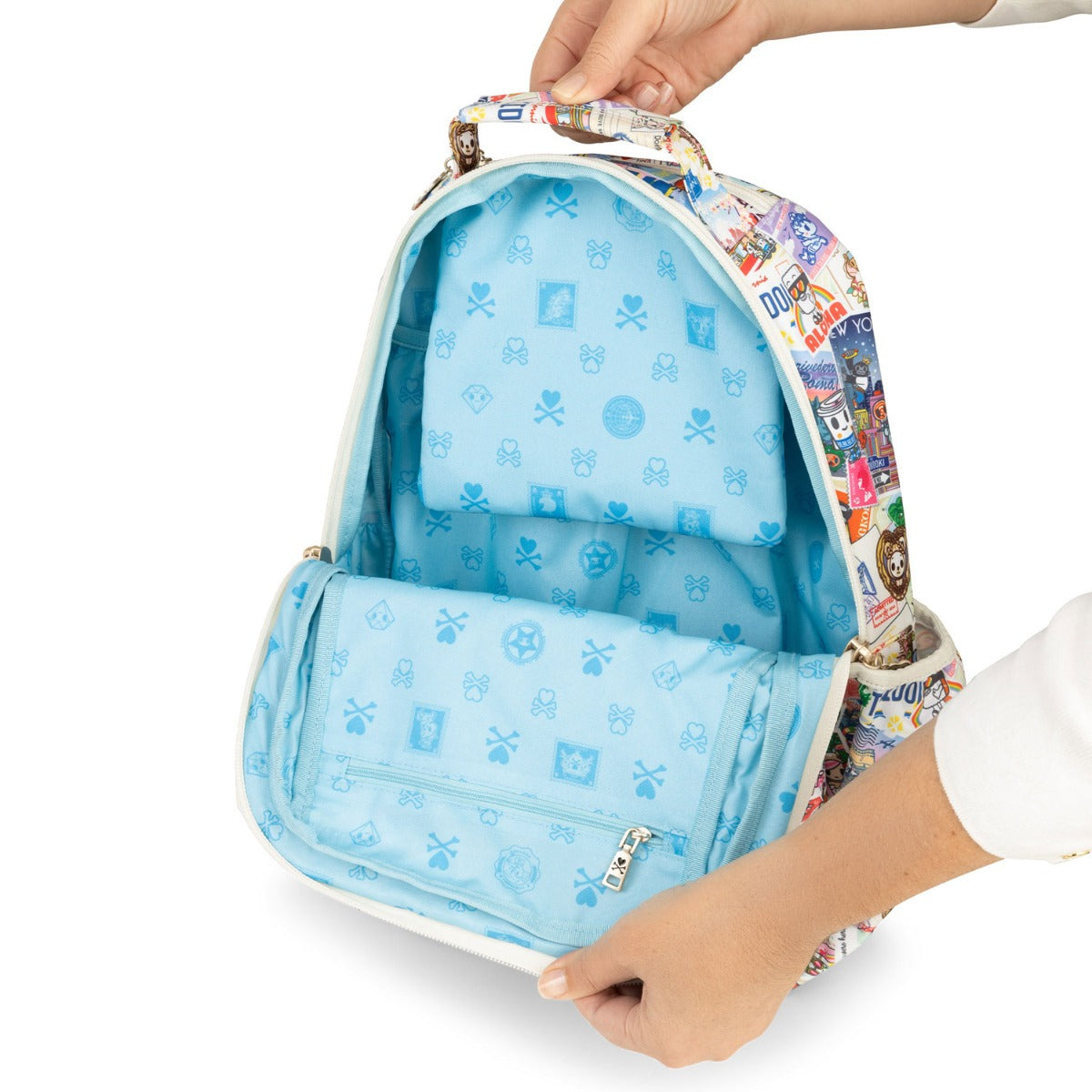 Jujube Be Packed Tokidoki Backpack - Kawaii Round the World (Banana Anna Zipper)