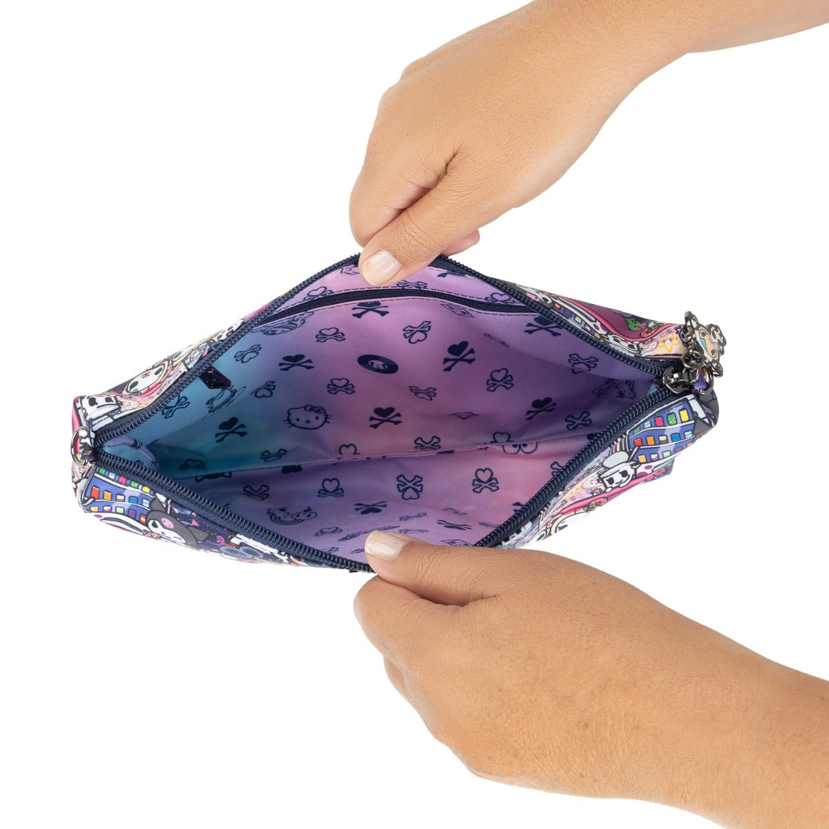 Jujube Tokidoki x Hello Kitty Be Quick Wristlet - Roller Disco Dreaming (Mozzarella Zipper)