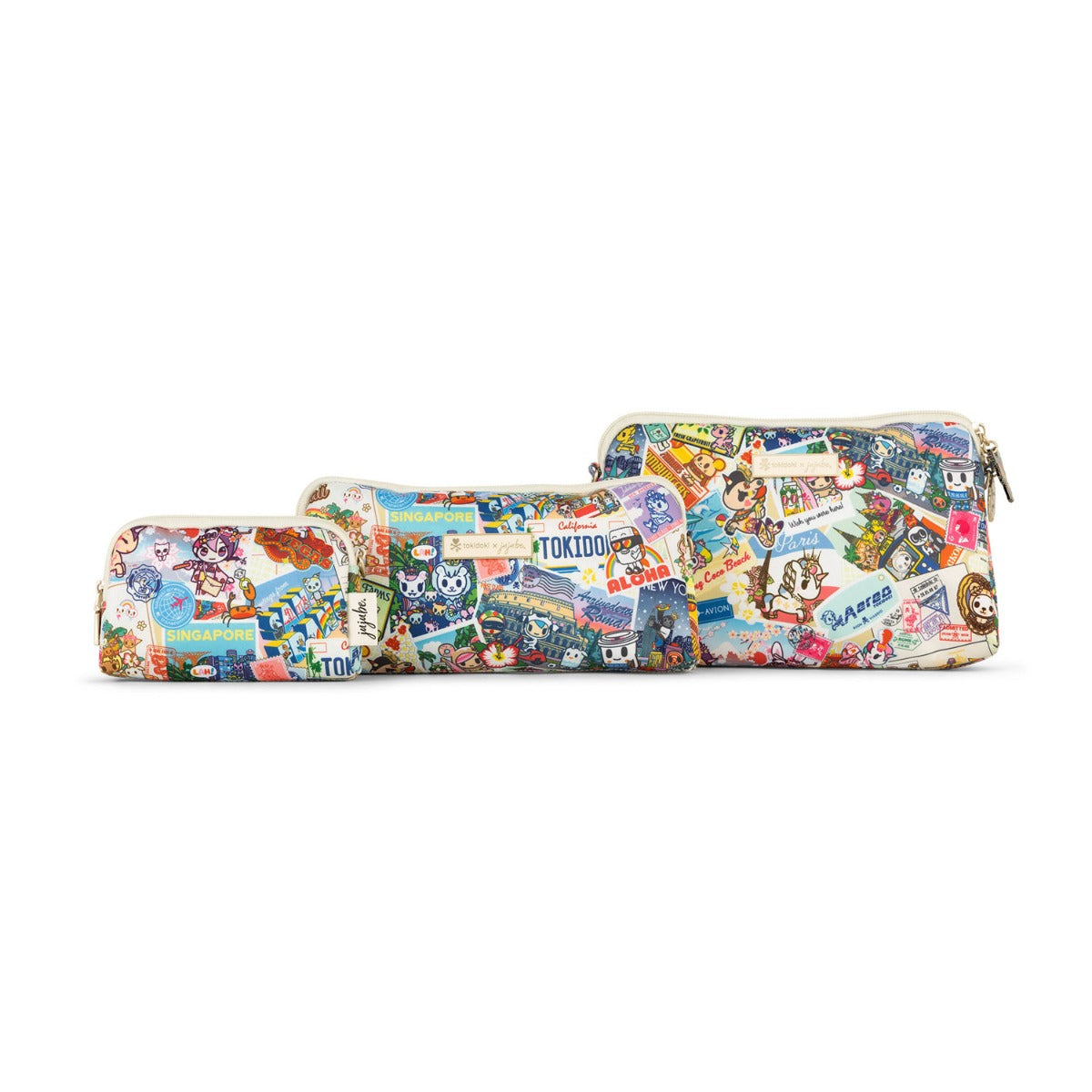 Jujube Be Set Tokidoki Baglets - Kawaii Round the World (Sandy Zipper)