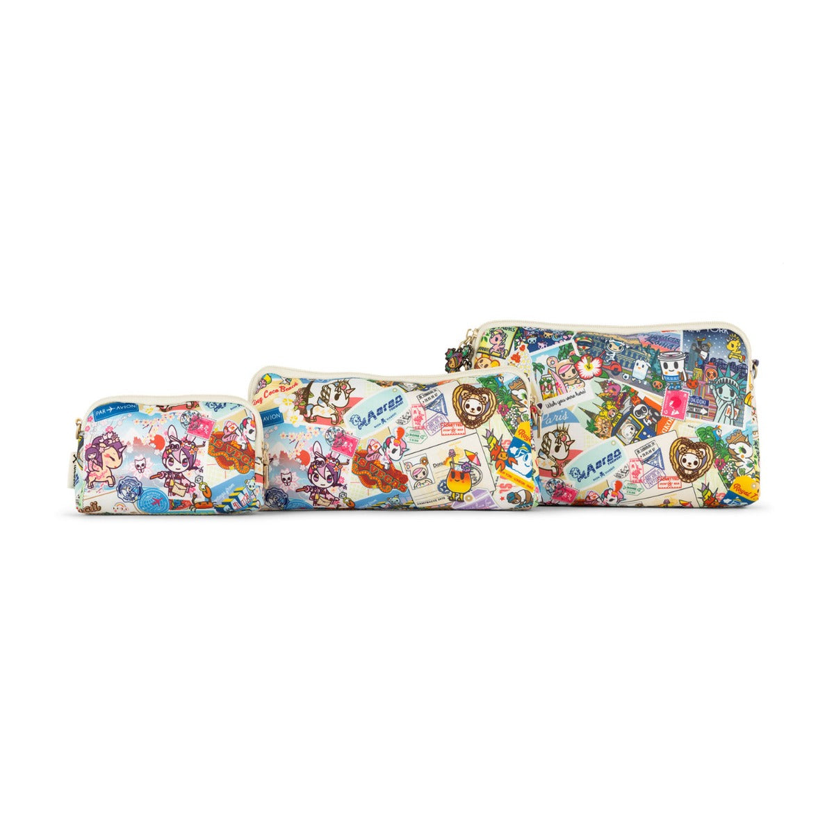 Jujube Be Set Tokidoki Baglets - Kawaii Round the World (Sandy Zipper)