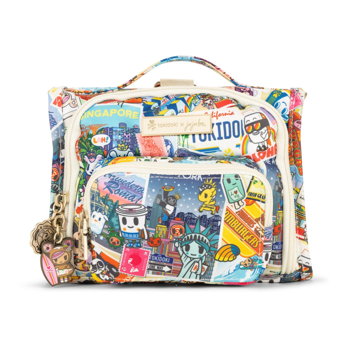 Jujube Mini B.F.F. Tokidoki Bag - Kawaii Round the World (Donutella Zipper)