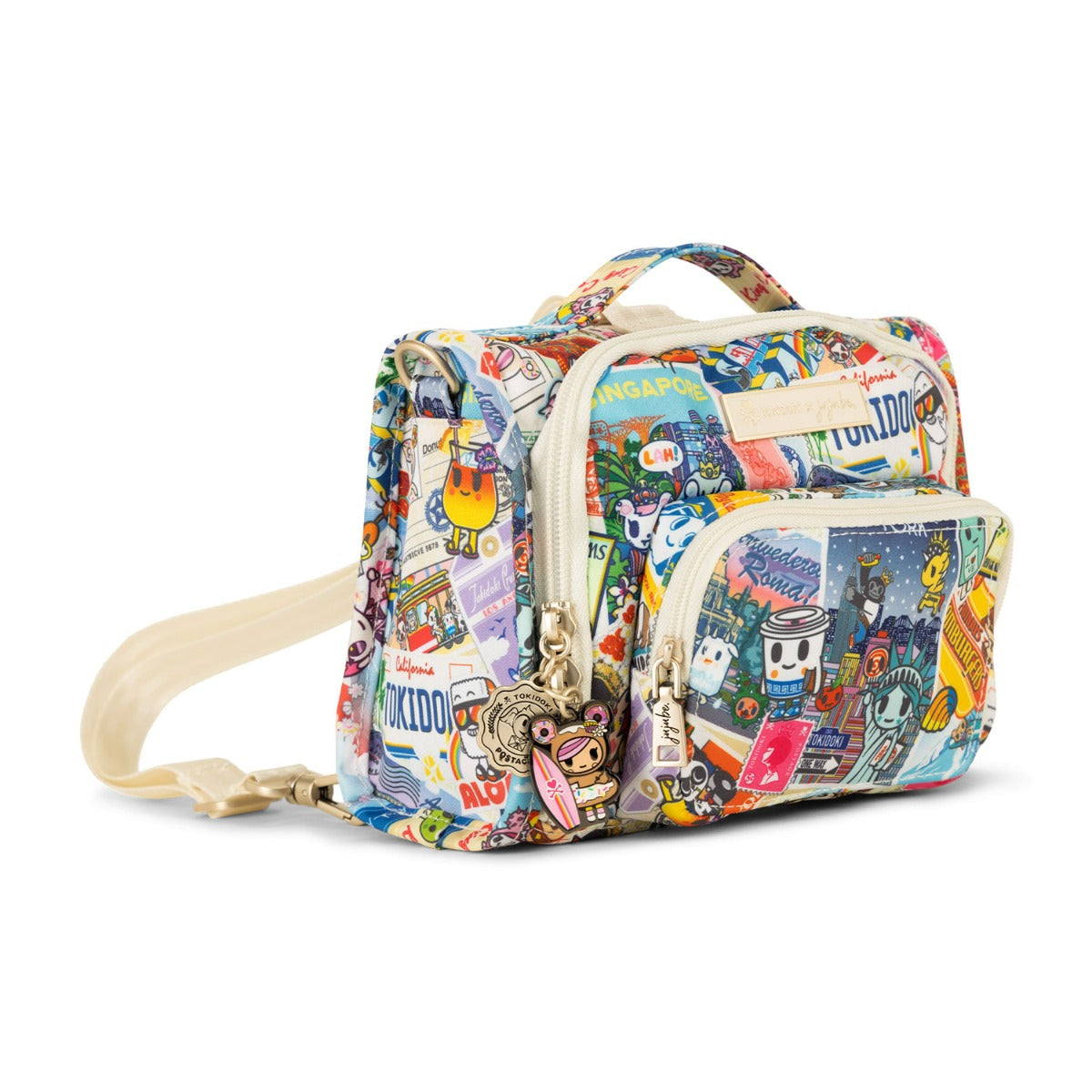 Jujube Mini B.F.F. Tokidoki Bag - Kawaii Round the World (Donutella Zipper)