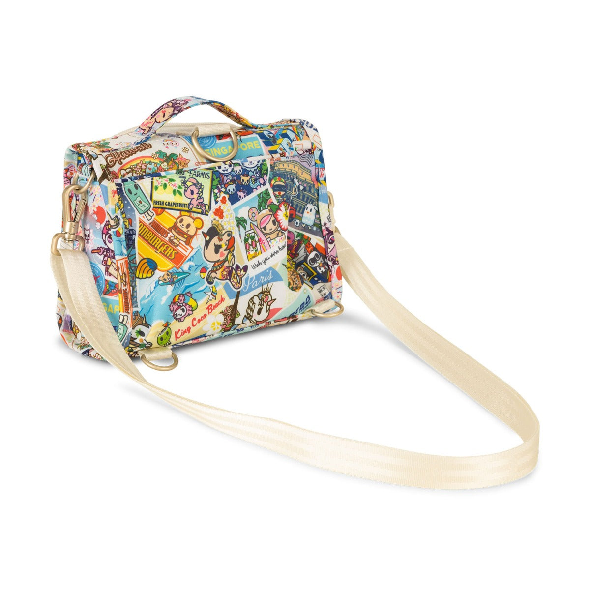 Jujube Mini B.F.F. Tokidoki Bag - Kawaii Round the World (Donutella Zipper)
