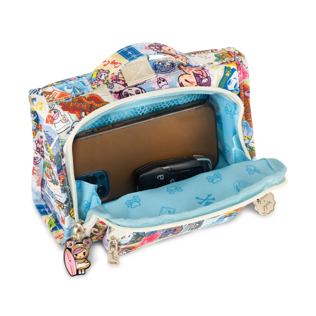Jujube Mini B.F.F. Tokidoki Bag - Kawaii Round the World (Donutella Zipper)