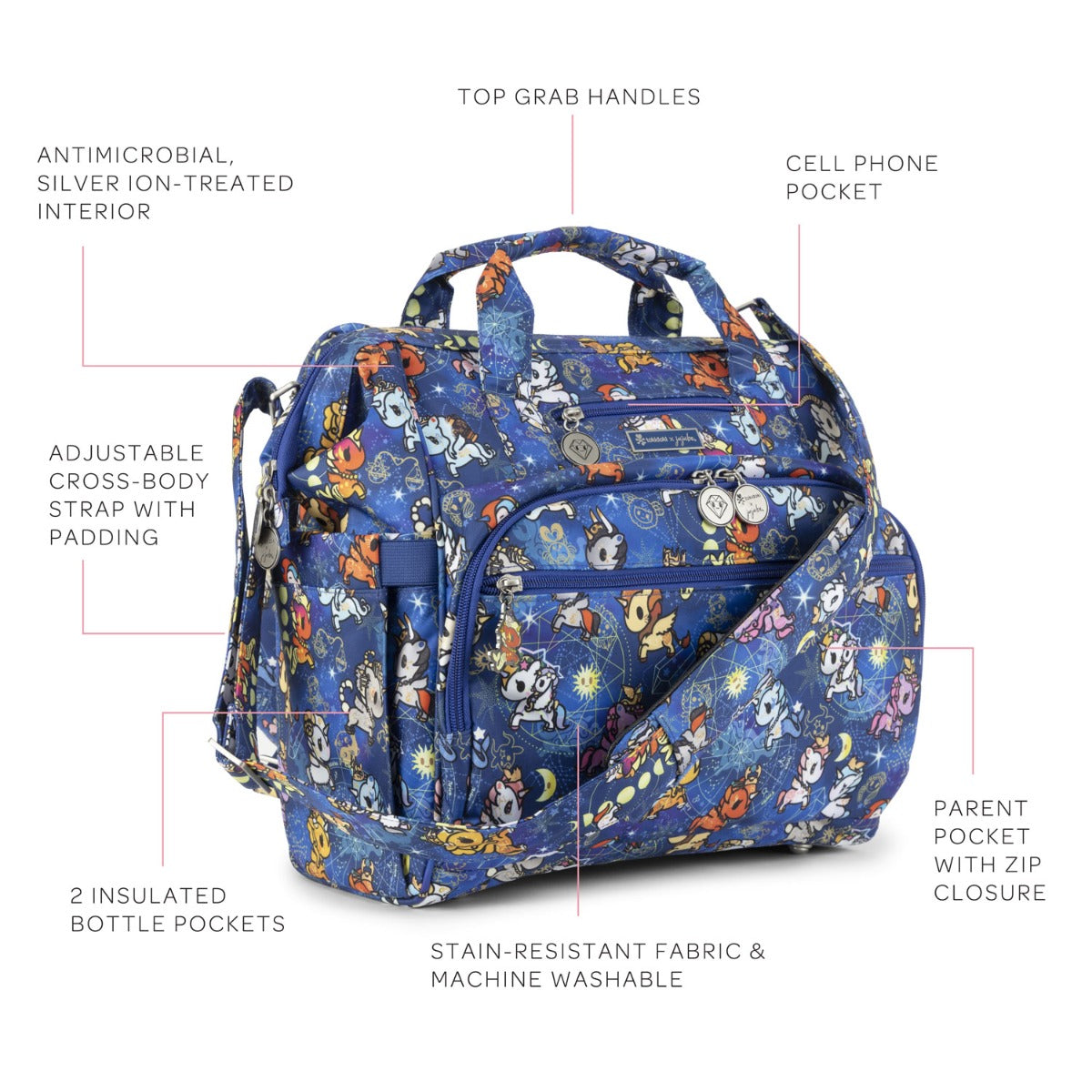 Jujube Dr. BFF Tokidoki Diaper Bag - Kawaii in the Sky