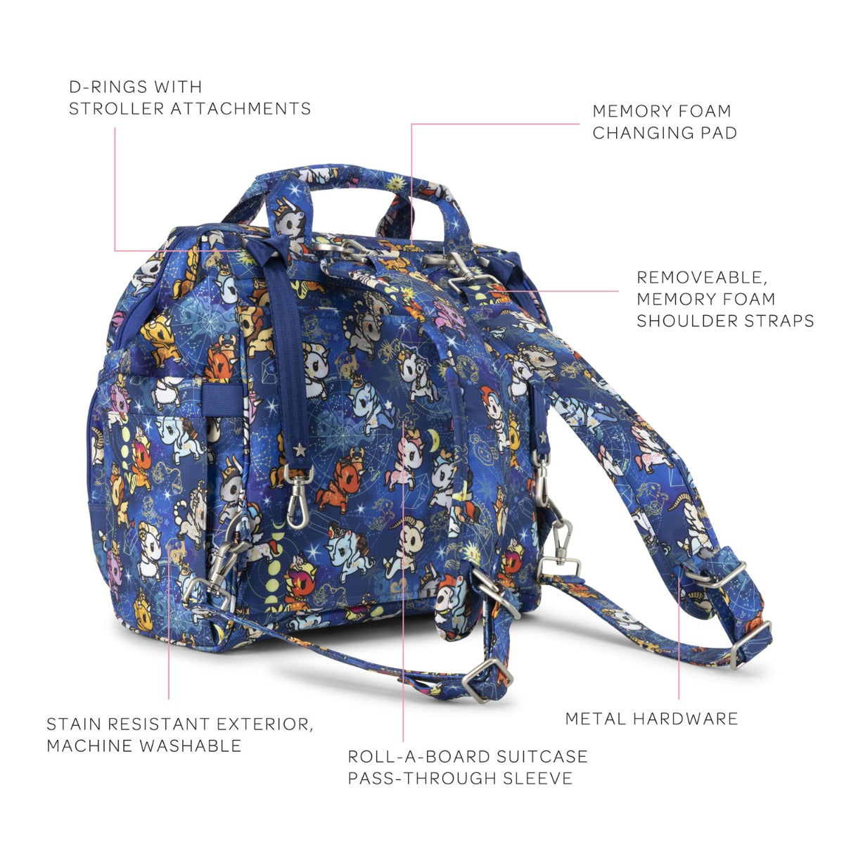 Jujube Dr. BFF Tokidoki Diaper Bag - Kawaii in the Sky