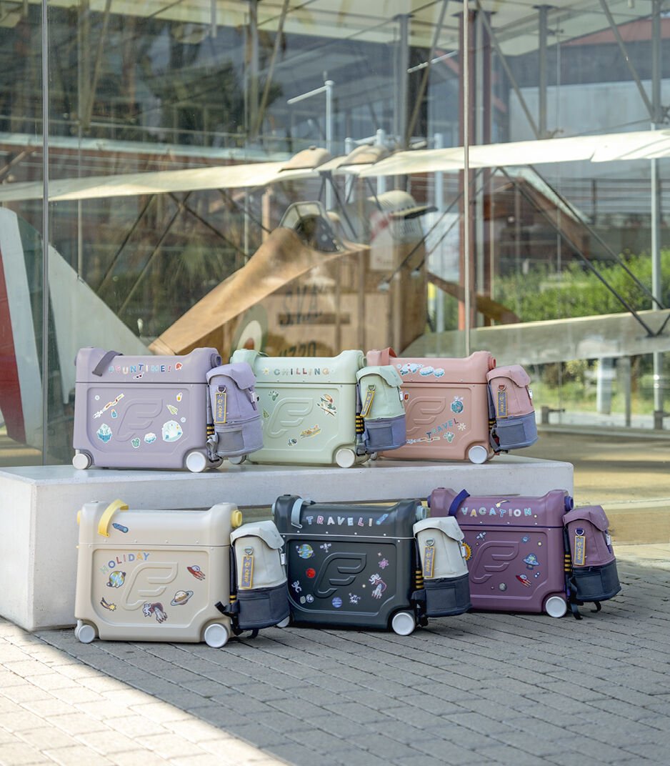 Stokke Jetkids Bed Box Airplane Ride/Carry/Sleep-On Suitcase V4 (6 Colours)