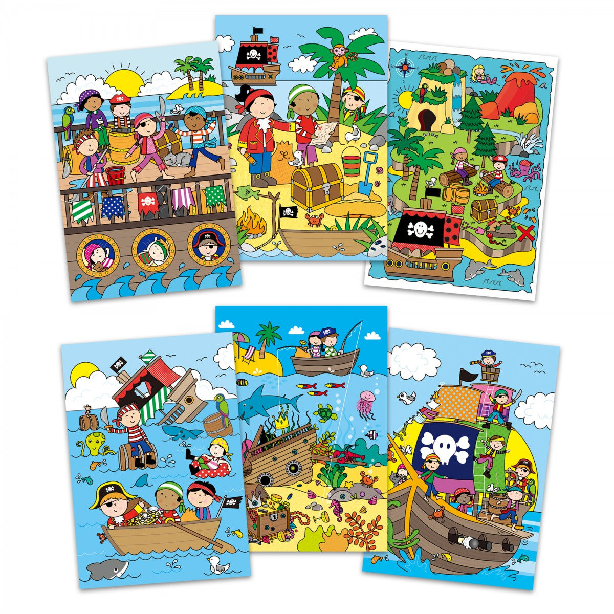 Galt Toys Water Magic Colouring Pad (6 Designs) - Pupsik Singapore