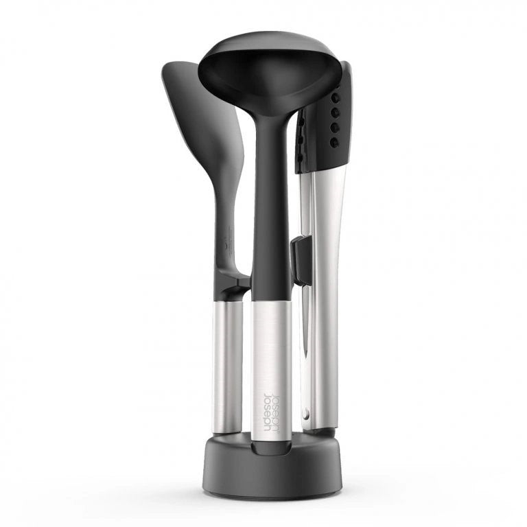 Joseph Joseph Elevate Fusion 3-piece Stainless-steel Utensil Set with Compact Stand