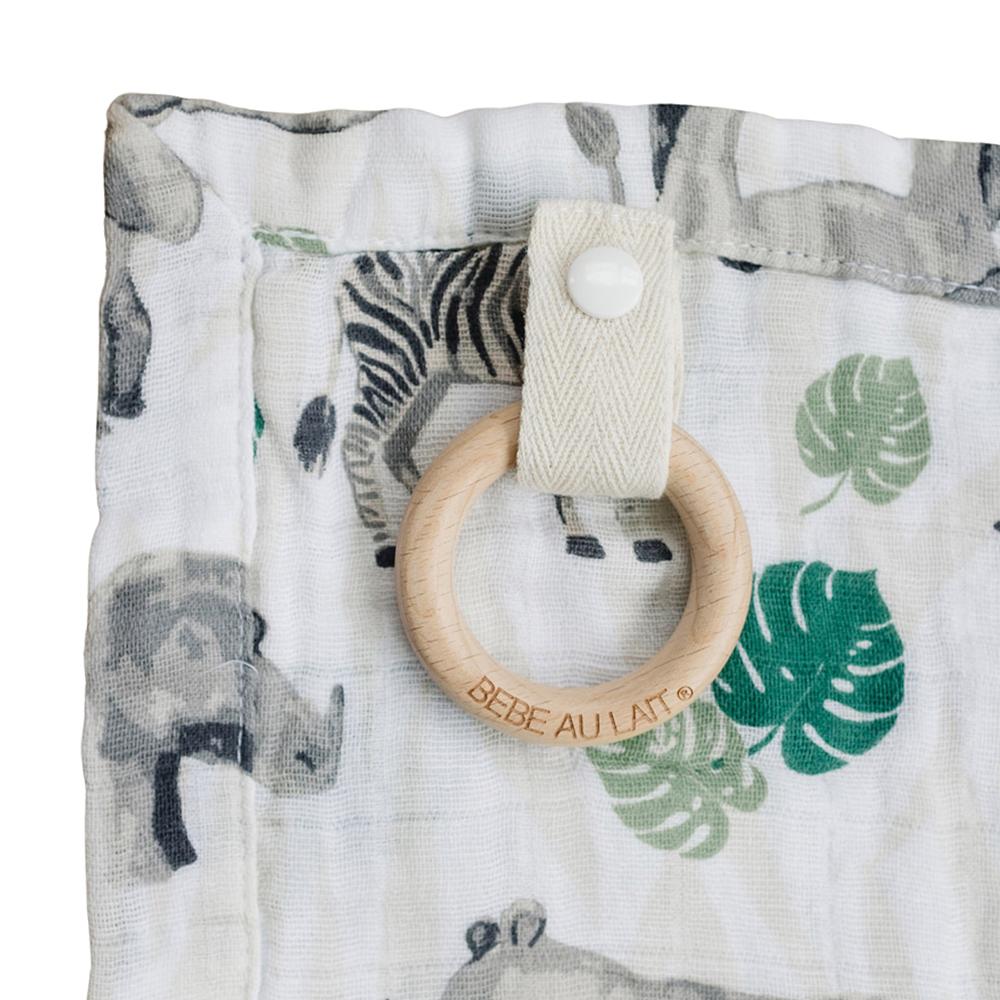 Bebe Au Lait Classic Muslin Teether Blanket (3 Designs) - Pupsik Singapore