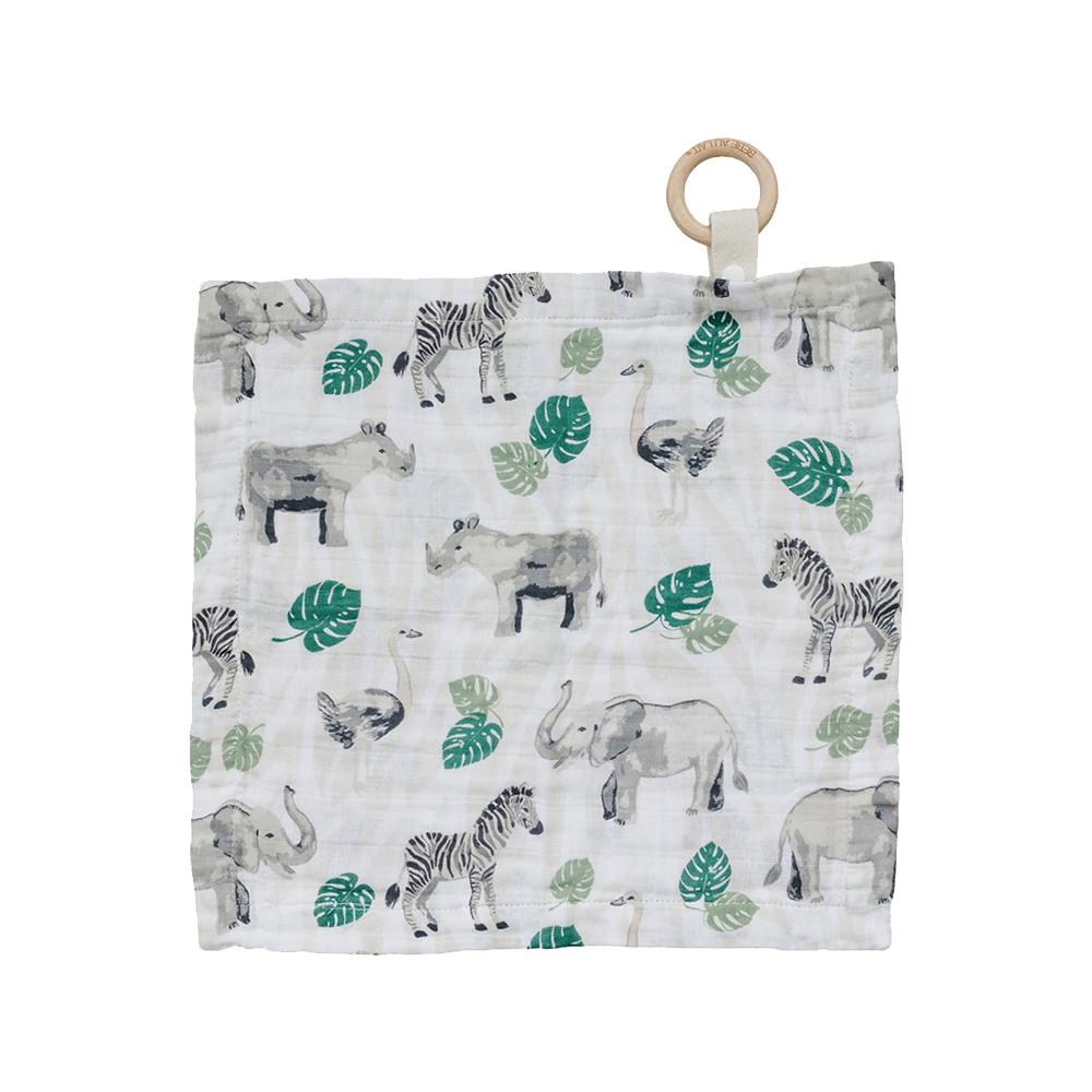 Bebe Au Lait Classic Muslin Teether Blanket (3 Designs) - Pupsik Singapore