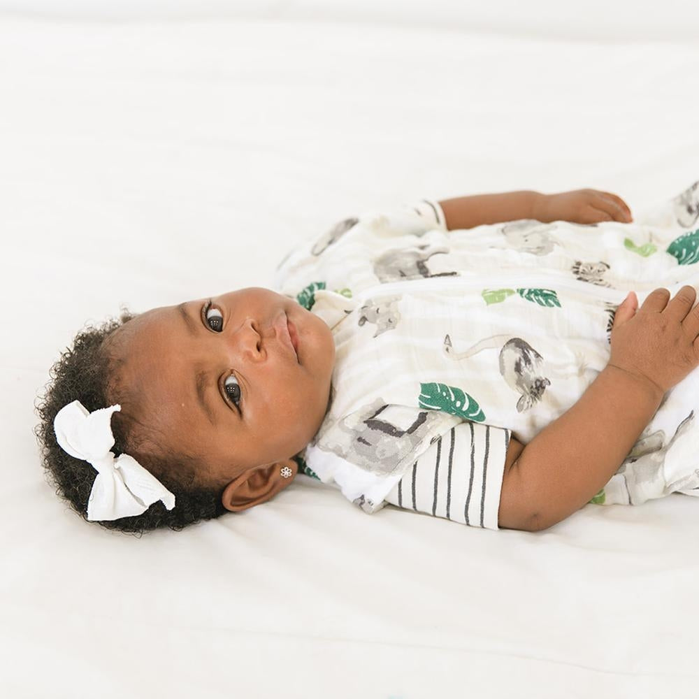 Bebe Au Lait Muslin Bedtime Sleeper - Jungle (2 Sizes)