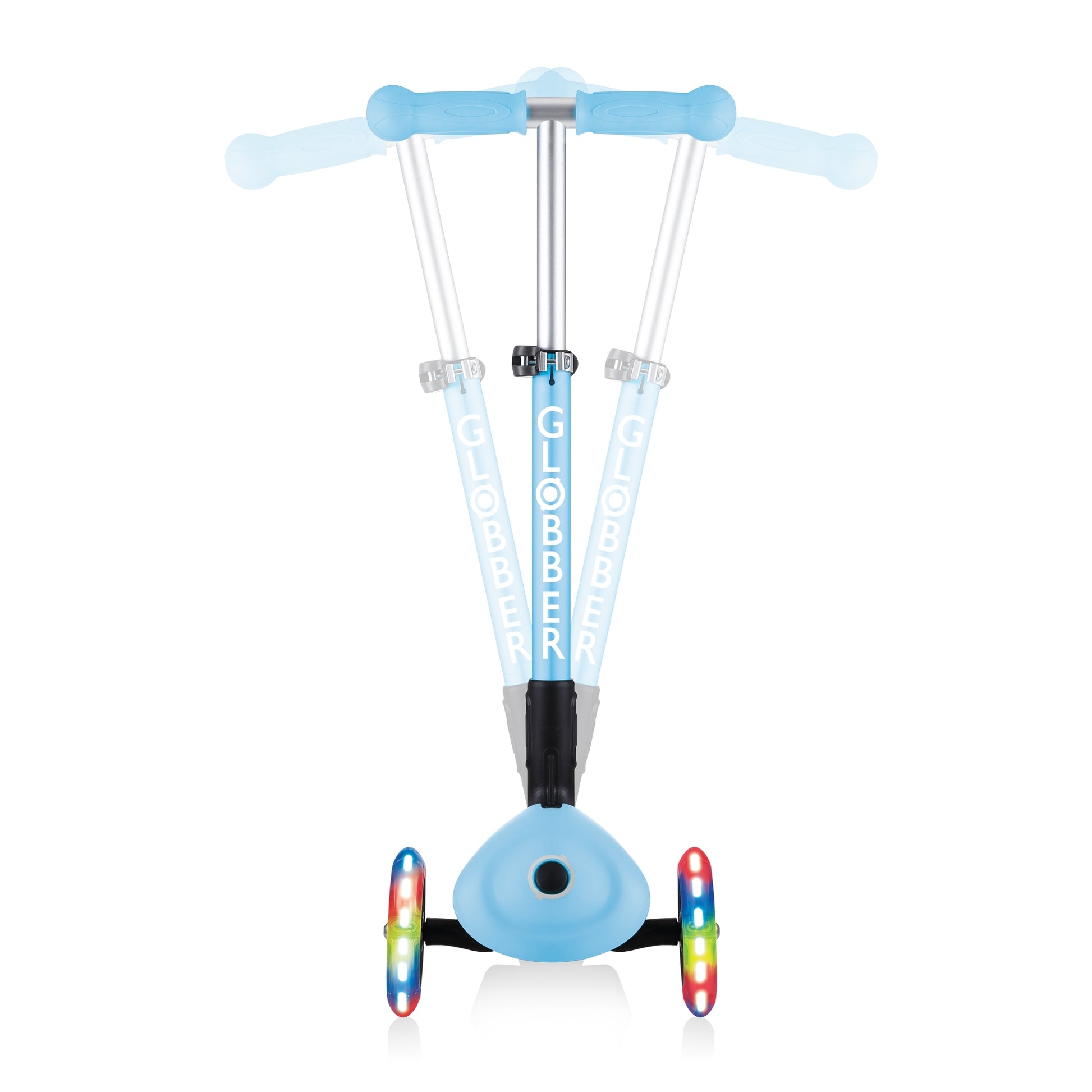 Globber Junior Foldable Fantasy Lights Scooter (LED Wheels) - 8 Colors - Pupsik Singapore
