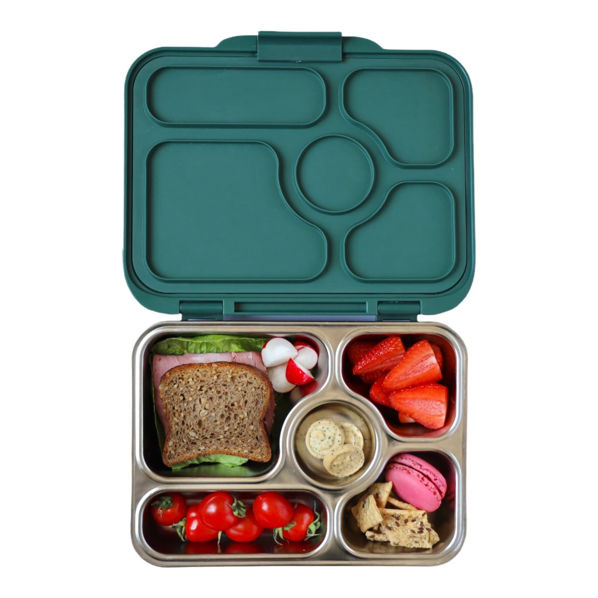Yumbox Presto 5-compartment Stainless Steel Lunch Box (5 Colors) - Pupsik Singapore