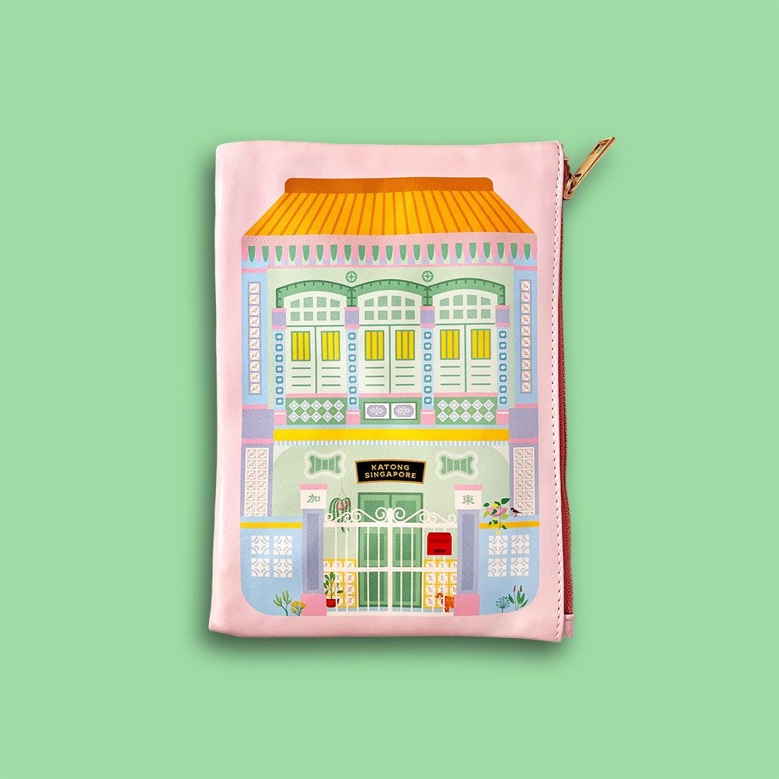 The Little Drom Store PU Zip Pouch (3 Designs) - Pupsik Singapore