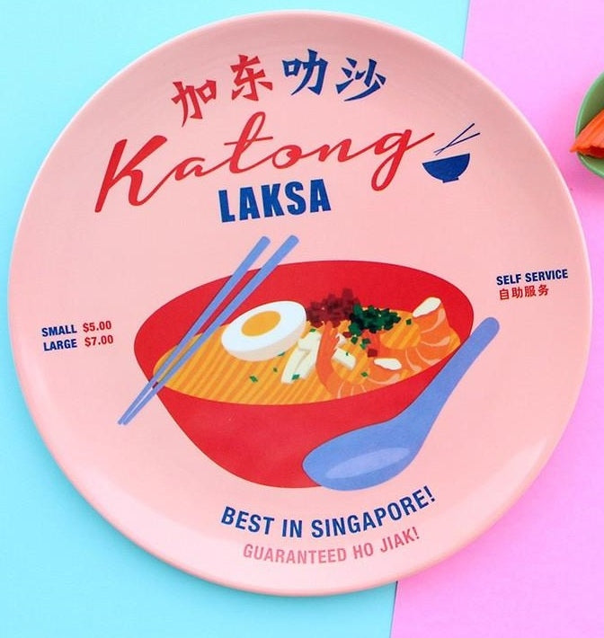 The Little Drom Store Melamine Plate (8 inch) (25 Designs) - Pupsik Singapore
