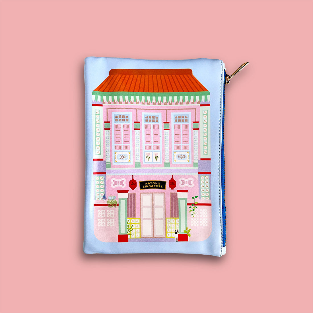 The Little Drom Store PU Zip Pouch (3 Designs) - Pupsik Singapore