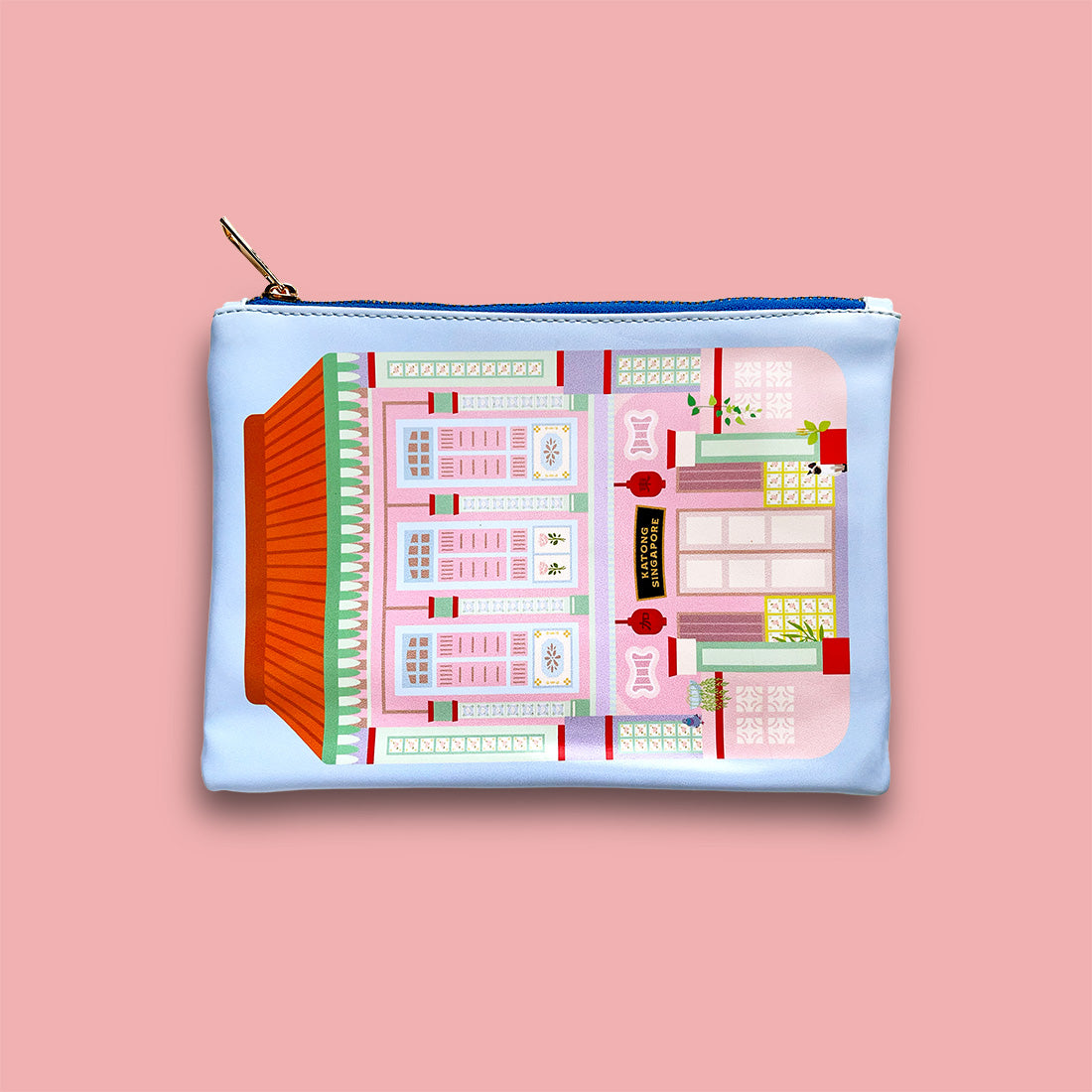 The Little Drom Store PU Zip Pouch (3 Designs) - Pupsik Singapore