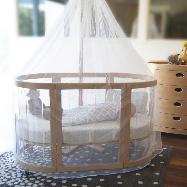 Babyhood Kaylula Cot Net & Stand - Beech