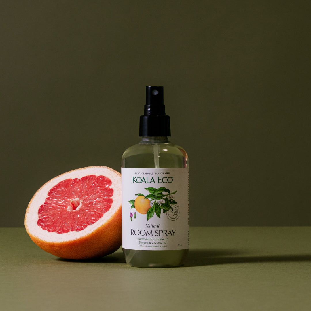 Koala Eco Natural Room Spray , 250ml - Pink Grapefruit & Peppermint Essential Oil (Exp 06/27)