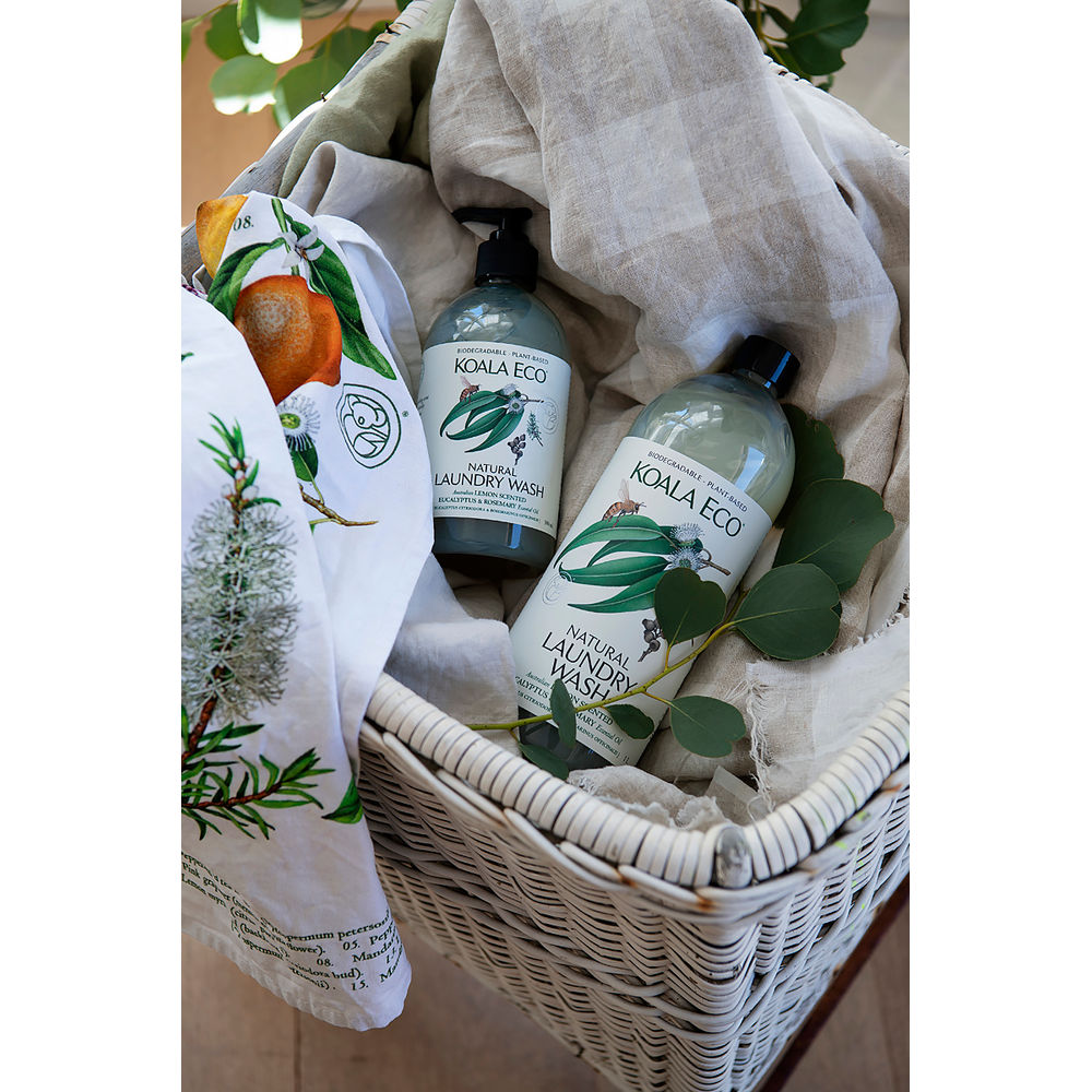 Koala Eco Natural Laundry Wash, 500ml - Lemon Scented Eucalyptus & Rosemary Essential Oil (Exp 07/27)