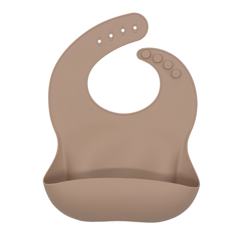 Biomom Silicone Plain Round Baby Bib (16 colors) - Pupsik Singapore