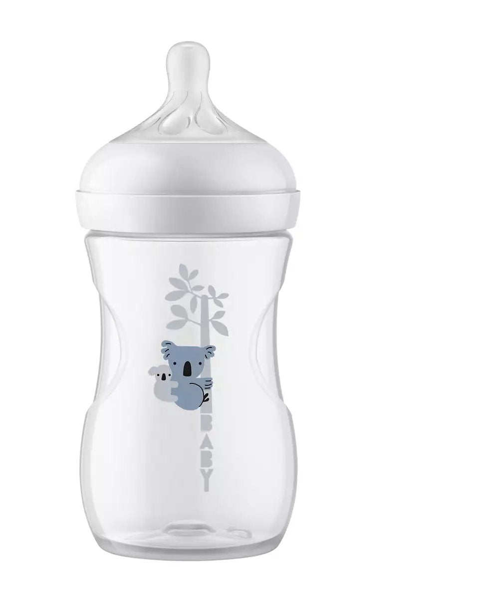 Philips Avent Natural Response 260ml Milk Baby Bottles, 1pk (5 Designs) - Pupsik Singapore