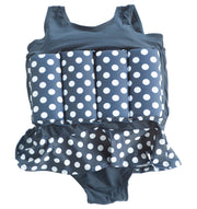 Konfidence Children's Floatsuit - Navy Polka Dot (2 Sizes)