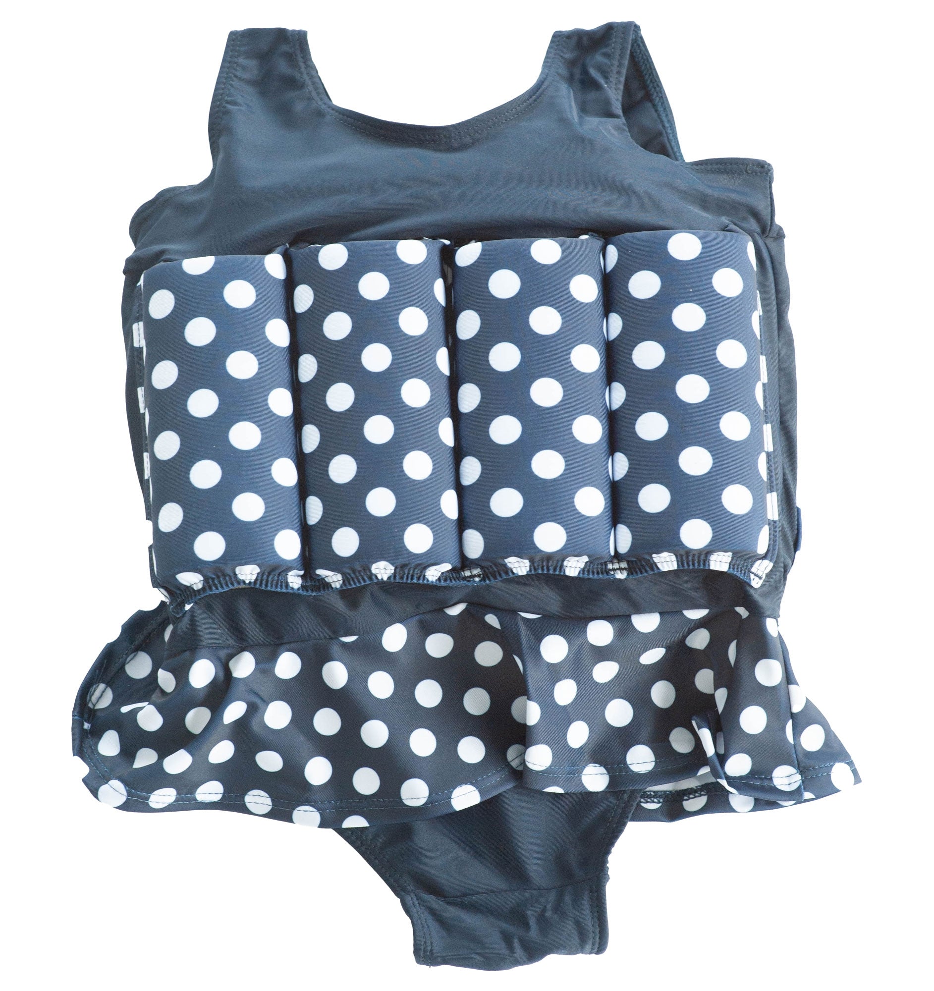 Konfidence Children's Floatsuit - Navy Polka Dot (2 Sizes)
